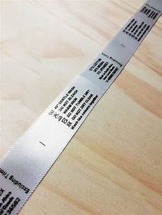 Satin Printed Label